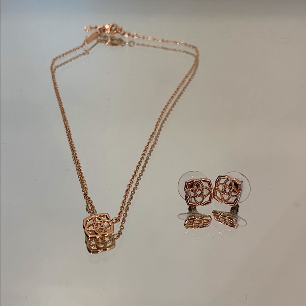 Kendra Scott Logo Earrings - just Necklace